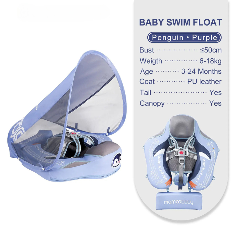 BabyWave™ (Deluxe Edition Baby/Infant Swim Float with Canopy)