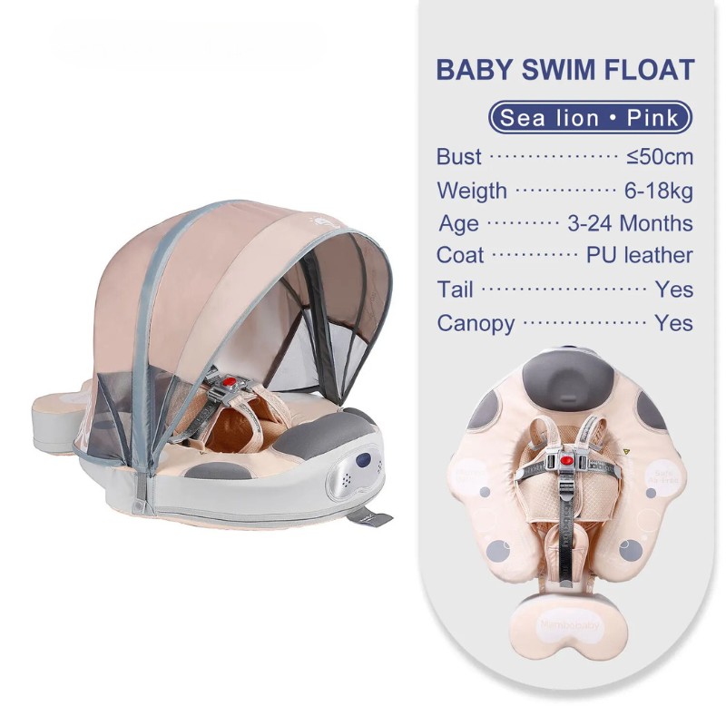 BabyWave™ (Deluxe Edition Baby/Infant Swim Float with Canopy)