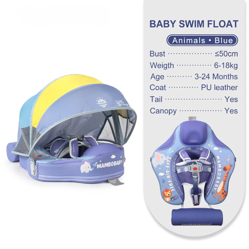 BabyWave™ (Deluxe Edition Baby/Infant Swim Float with Canopy)