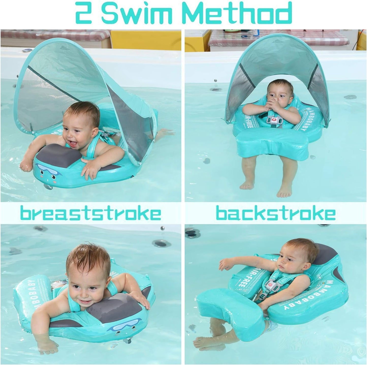 BabyWave™ (Deluxe Edition Baby/Infant Swim Float with Canopy)